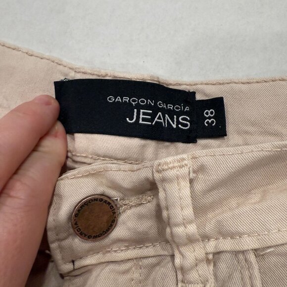 Garçon Garcia Jeans Men’s 38EU (28 29) Beige Chino Pants Slim Fit Stretch Cotton - Picture 3 of 9